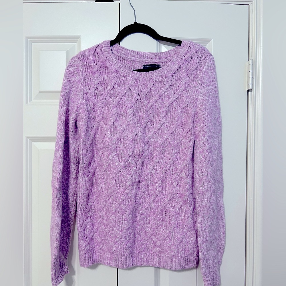 Tommy Hilfiger cotton sweater in purple pink